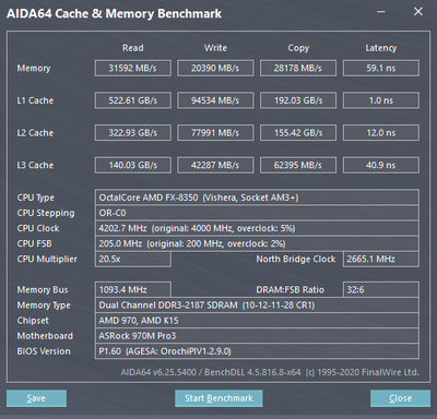 AIDA64 тест память и кеш 4200-2665-2187 CR1T CL10.png