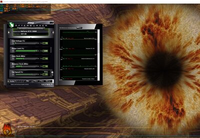 3440 - Фурмарк полный сток -  3080 Asus Tuf OC - вентиляторы Авто.jpg