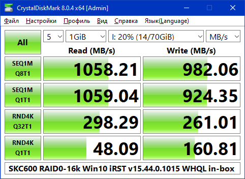 SKC600 RAID0-16k Win10 iRST v15.44.0.1015 WHQL in-box.png