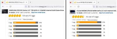 SAMSUNG 870 EVO vs.  Crucial MX500 at newegg.jpg