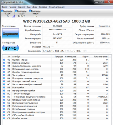 WD Blue WD10EZEX-60ZF5A0 1000GB SMART 09.07.2015.png