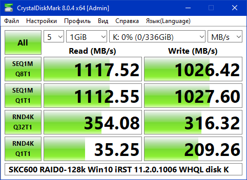 SKC600 RAID0-128k Win10 iRST v11.2.0.1006 WHQL disk K.png