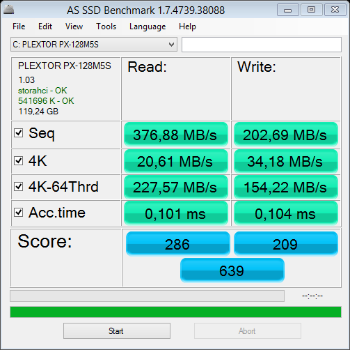 as-ssd-bench PLEXTOR PX-128M5 28.11.2015 0-19-10.png