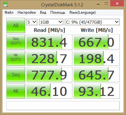 Samsung 950PRO 512GB Win81PE x86 INTEL Q6600 P5KR.png