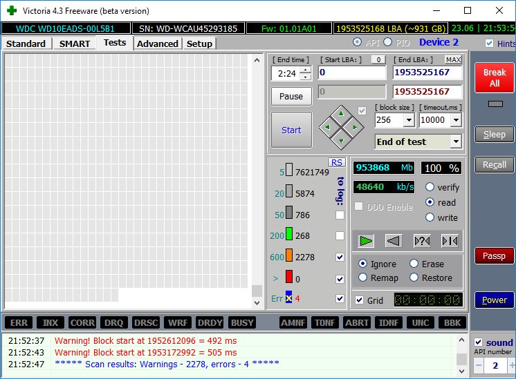 WDC WD10EADS-00L5B1 victoria 100%.png