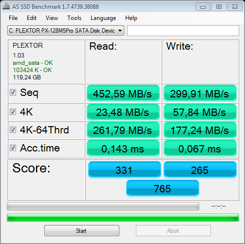 as-ssd-bench PLEXTOR PX-128M5 07.04.2013 20-06-11.png